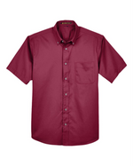 Men's Easy Blend Twill Dress Shirt with Stain-Release -Harriton M500S