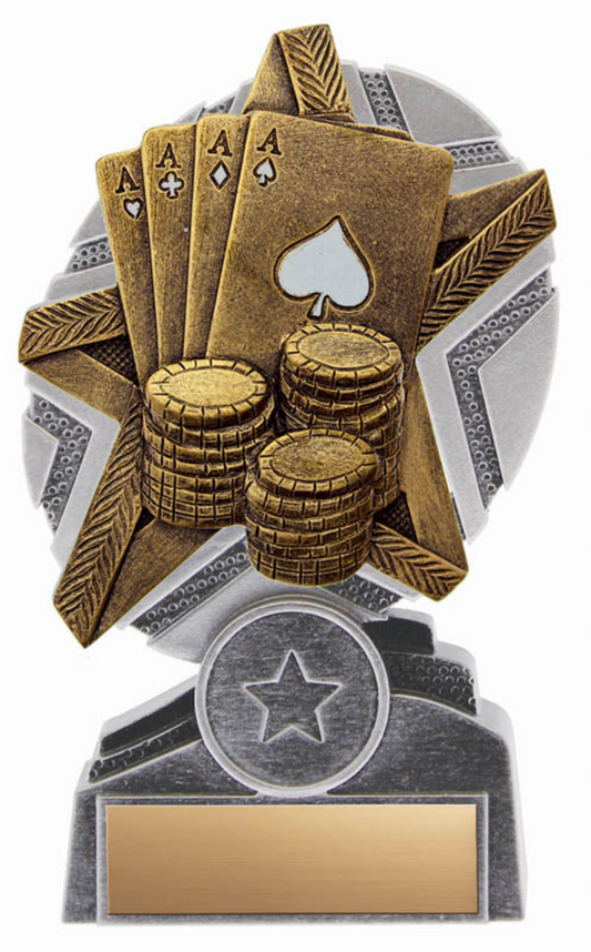 Poker trophy - Pro Star series