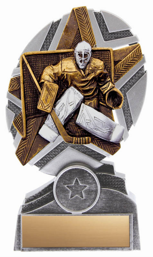 Hockey Goalie trophy - Pro Star series