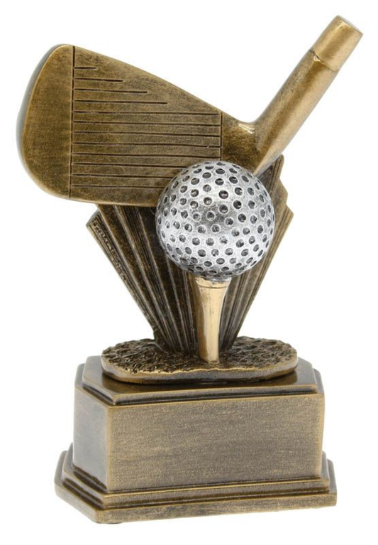 Resin, Golf Clubhead Trophies - 5 7/8"