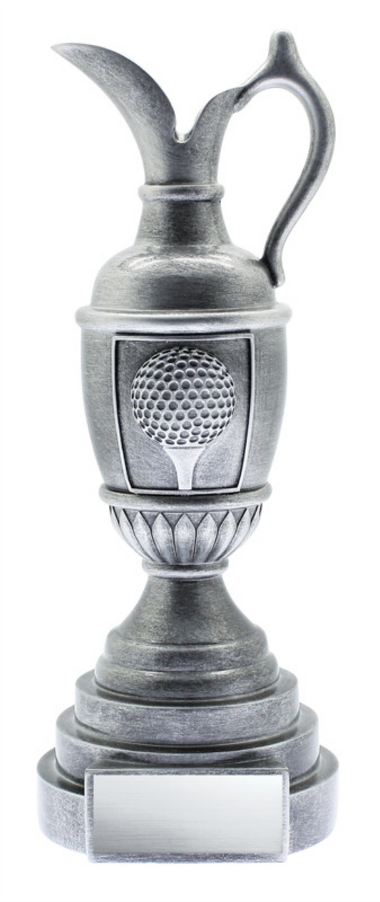 Resin Golf Jug - Antique Silver Trophy