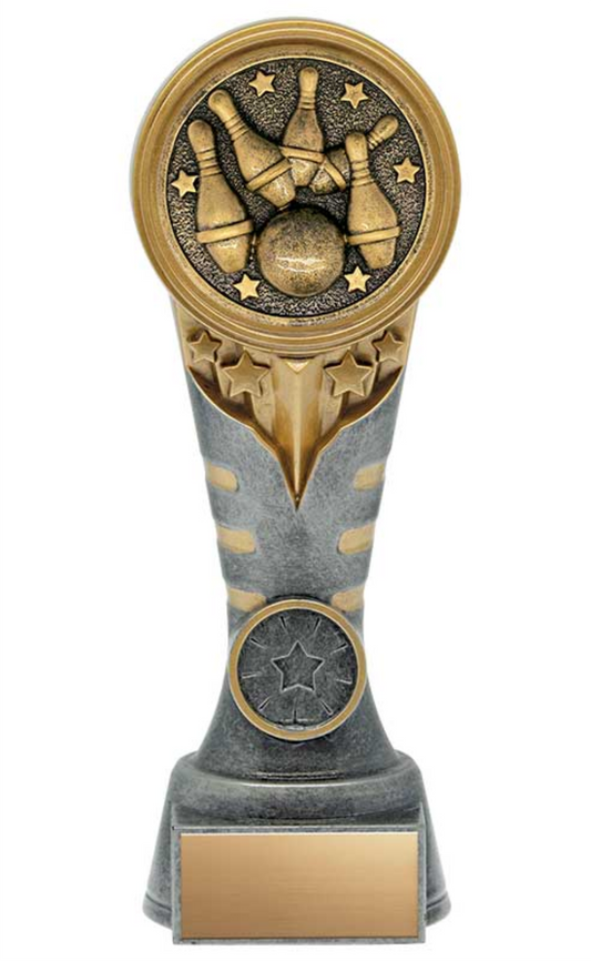 5 Pin Bowling trophy - Ikon Series 7’’ & 8’’