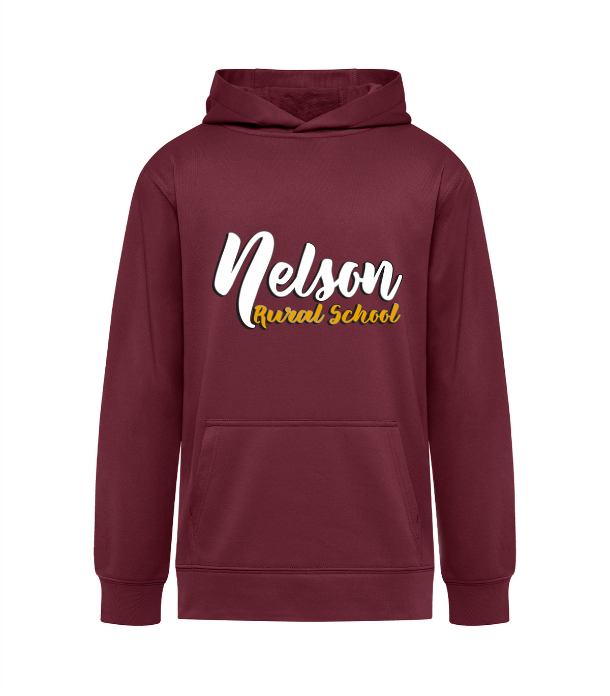 ATC Essential Performance Hoodie - Maroon - Nelson School 2026-27