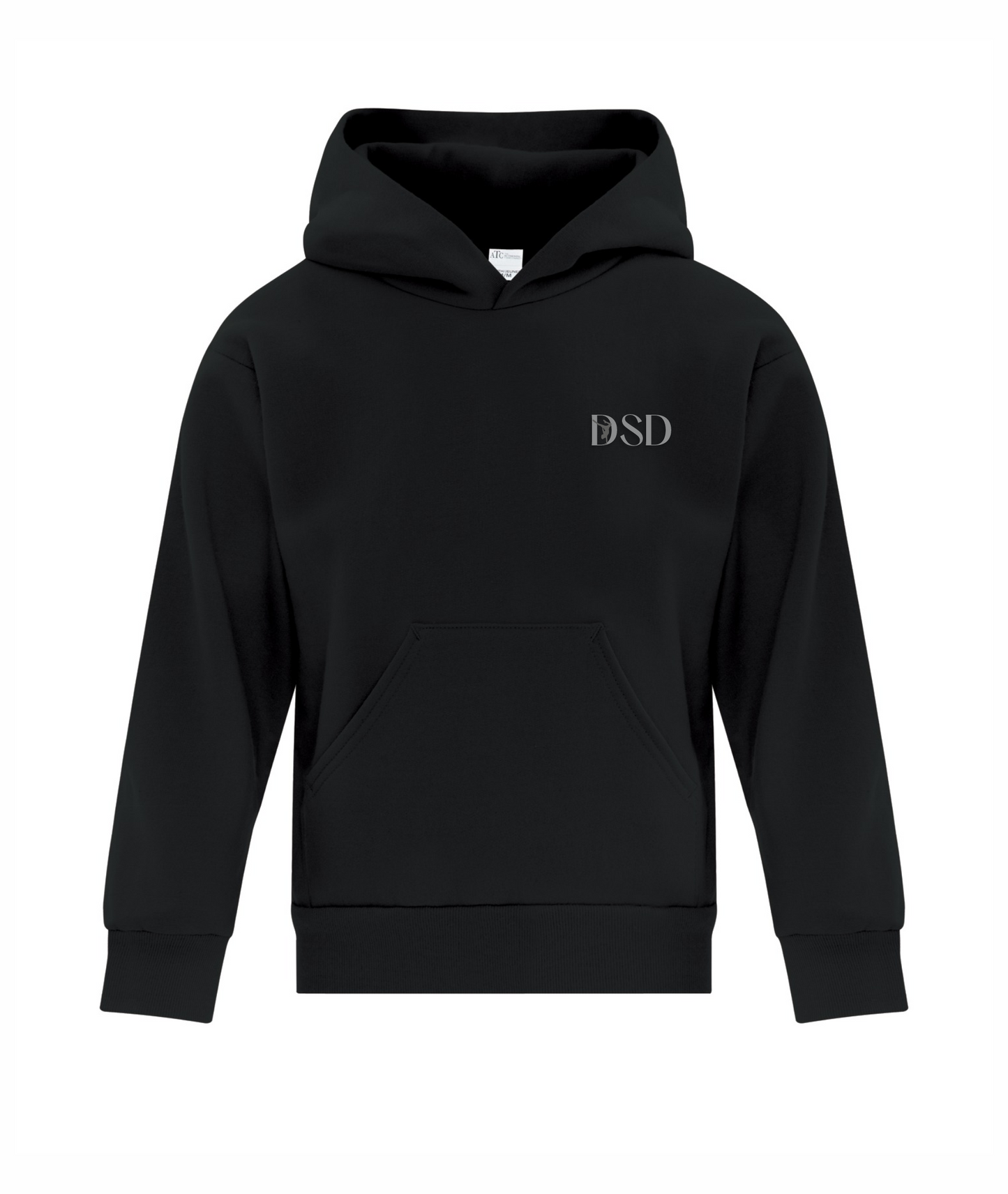 DSD - Everyday Fleece Hoodie - Black/Grey Logo - ATCF2500