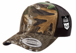 Snapback Hat - Meshback Retro Trucker Multicam - Yupoong YU6606