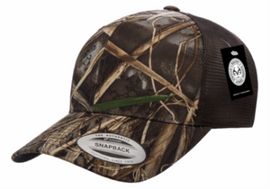 Snapback Hat - Meshback Retro Trucker Multicam - Yupoong YU6606