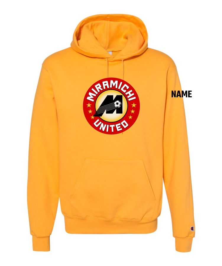 Miramichi United Soccer - Powerblend Hooded Sweatshirt - Champion S700