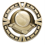Apex Series Trophy with Varsity medal insert - Black/Gold 5’’