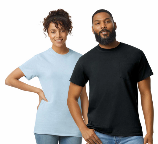 Unisex Pocketed T-Shirt - Ultra Cotton - Gildan 2300