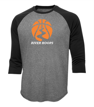 River Hoops - Polyester Baseball Tee