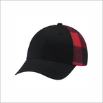 Snapback Hat - Fullback with Plaid - 5Q637M