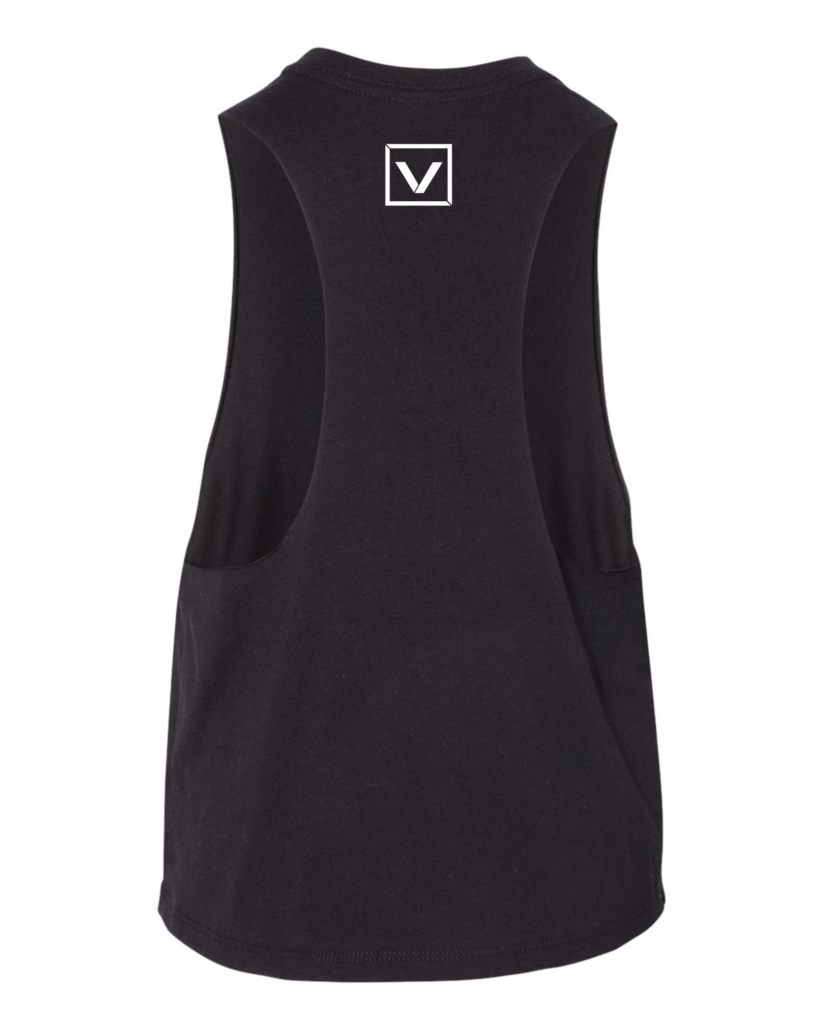 VITA - Racerback Black Cropped Tank - Black