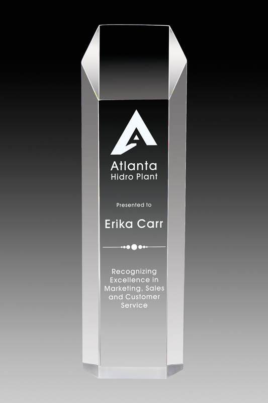 Executive Series - Acrylic Clear Hex Tower