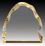 Prism Series - Acrylic Clear Iceberg Blue & Gold Foil Base