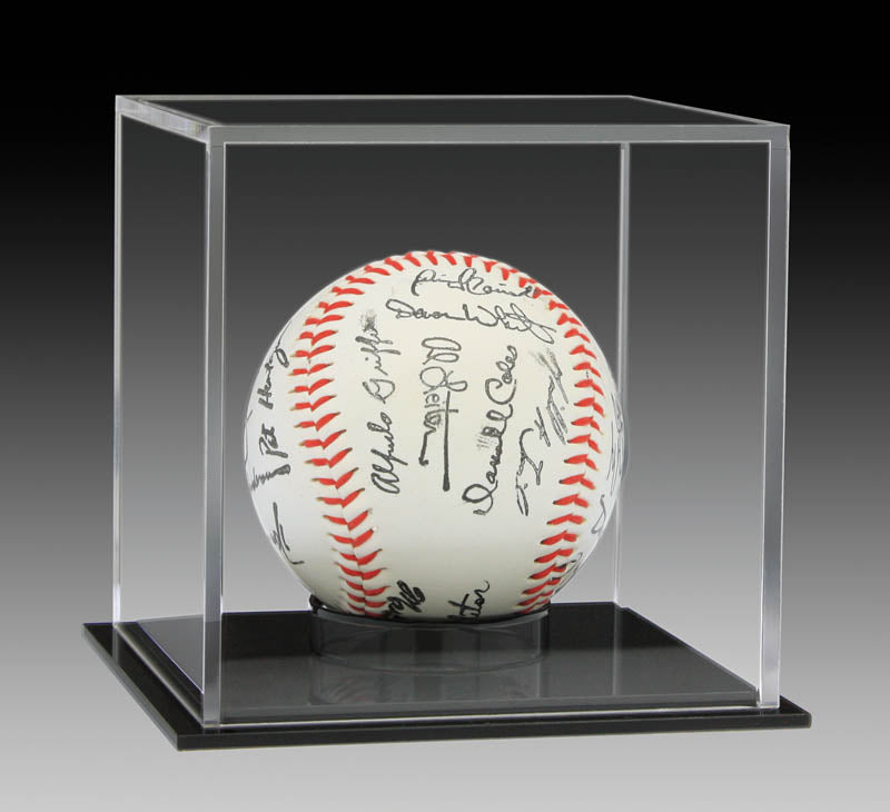 Ball Display Cases - Acrylic Display Case Baseball Clear / Black