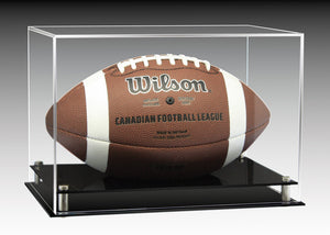 Ball Display Cases - Acrylic Display Case Football Clear / Black