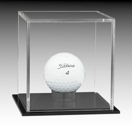 Ball Display Cases - Acrylic Display Case Golf Ball Clear / Black