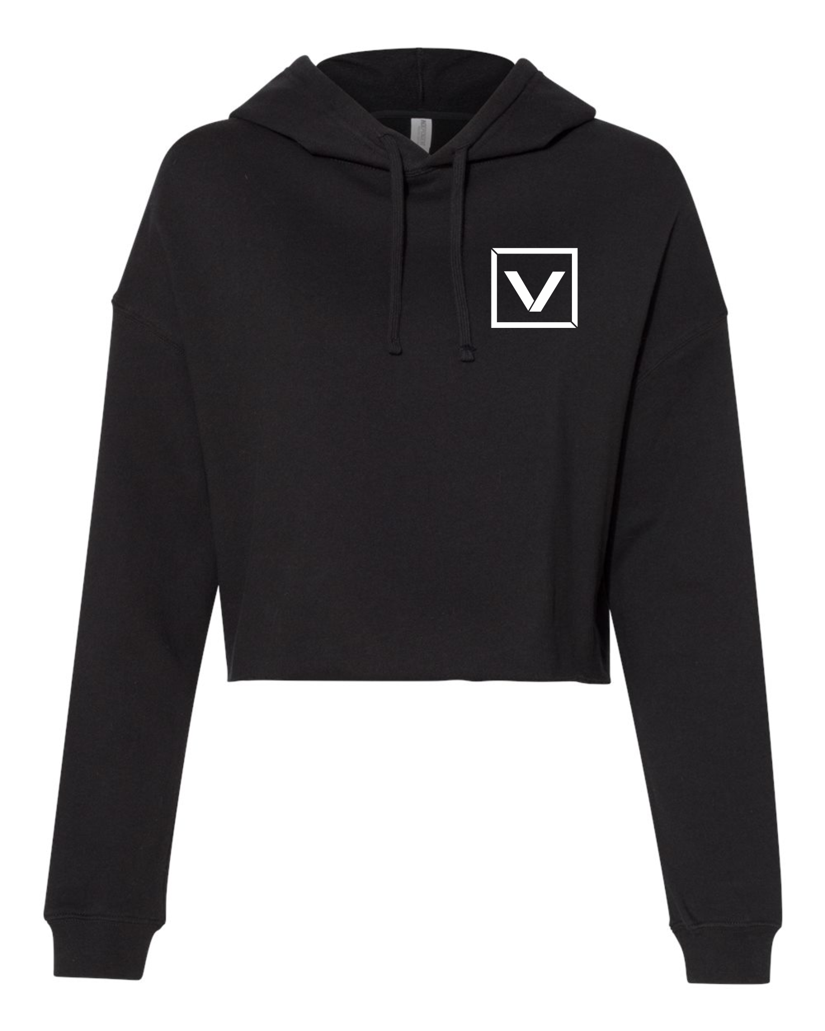 VITA - Black Crop Hoodie