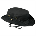 AJM -Canvas Bush Hat with Chin Strap- 3C120M