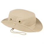 AJM -Canvas Bush Hat with Chin Strap- 3C120M