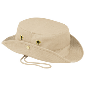 AJM -Canvas Bush Hat with Chin Strap- 3C120M
