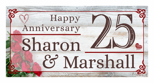 Anniversary Banner - Sharon & Marshall