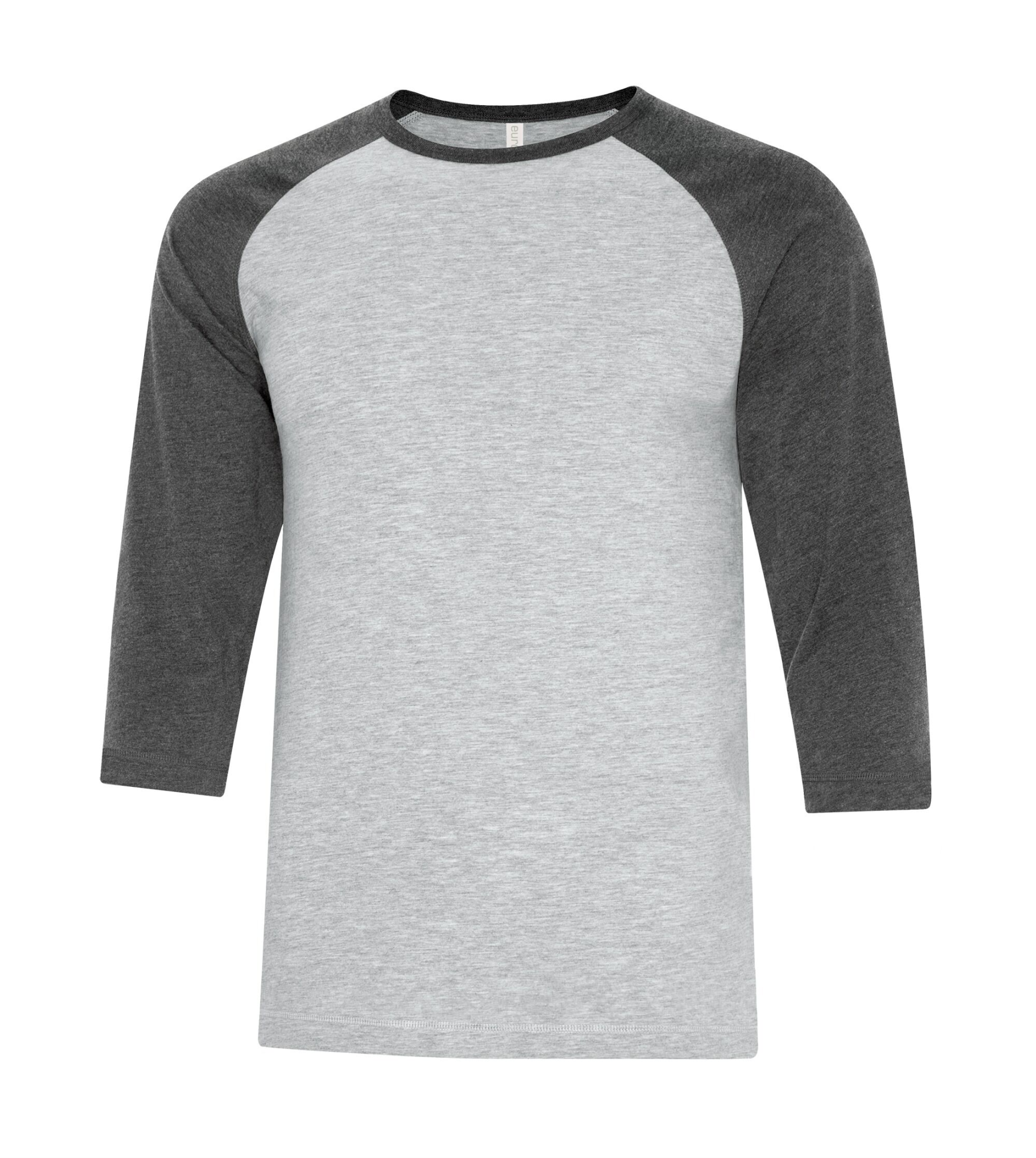 Adult Baseball grey/white Shirt - Cotton - ATC 0822