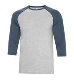 Grey Navy Heather Shirt - Cotton