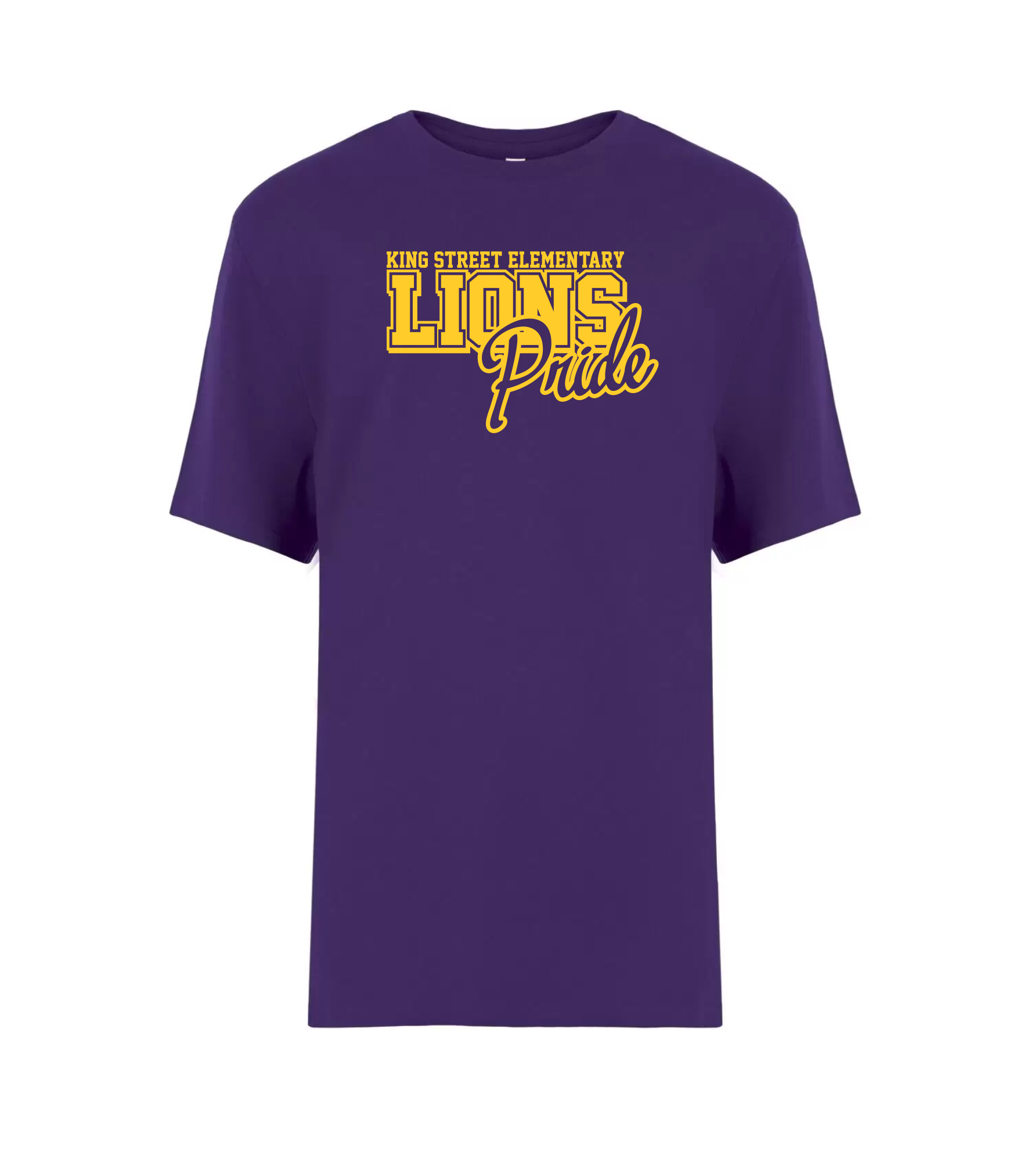 Ring Spun Cotton T-Shirt - Purple - King Street Elementary 2023-24