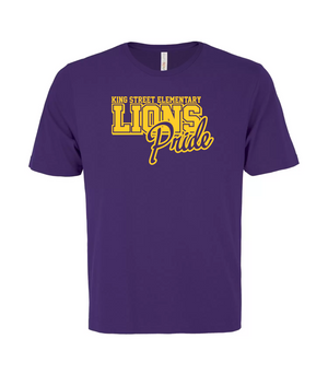 Ring Spun Cotton T-Shirt - Purple - King Street Elementary 2023-24