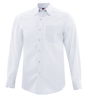 Adult Dress Shirt - Long Sleeve - D6013 True White