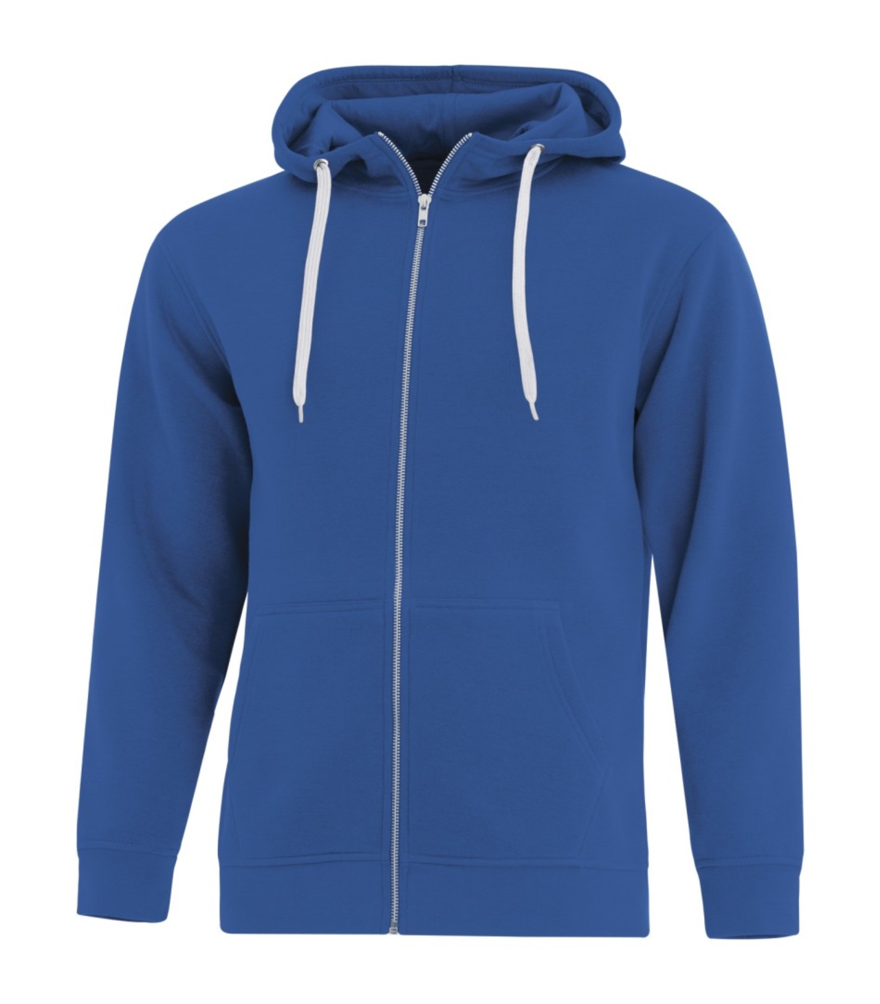 Bright blue zip outlet up hoodie
