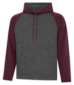Adult Hoodie - Charcoal Dynamic_Maroon Polyester - ATC F2047