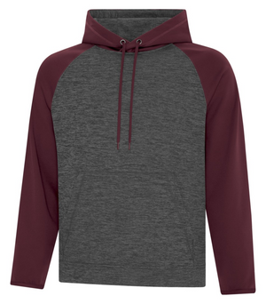 Adult Hoodie - Charcoal Dynamic_Maroon Polyester - ATC F2047