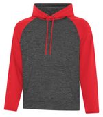 Adult Hoodie -Charcoal Dynamic_True Red Polyester - ATC F2047