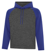 Charcoal Dynamic_True Royal Blue Adult Hoodie - Polyester - ATC F2047