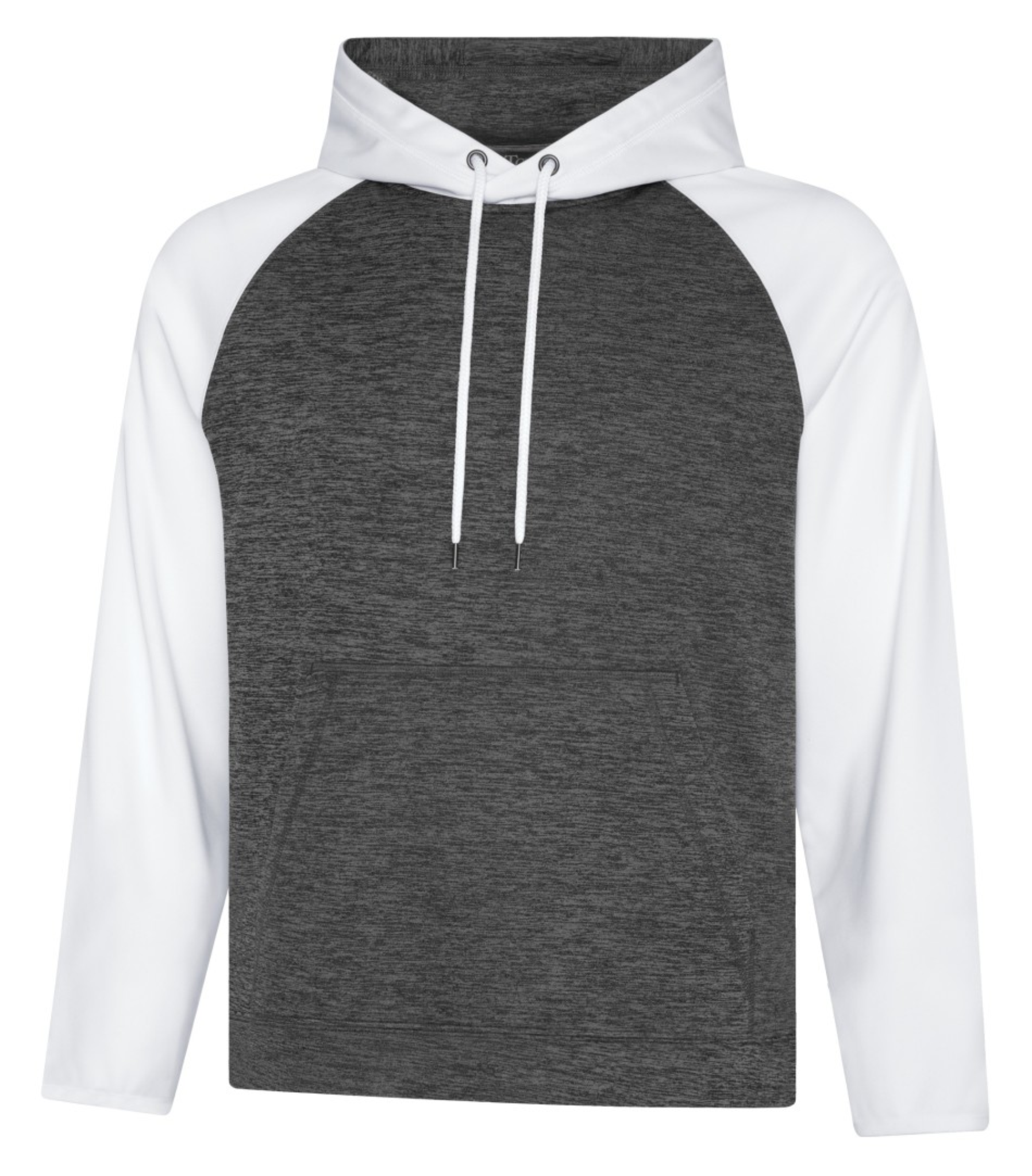 Adult Hoodie - Charcoal Dynamic_White Polyester - ATC F2047
