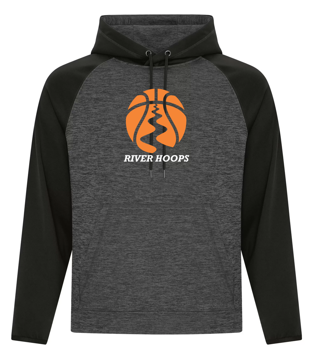 River Hoops - Two Tone Polyester Hoodie