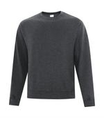 Crewneck Sweatshirt - Cotton Dark Heather Grey