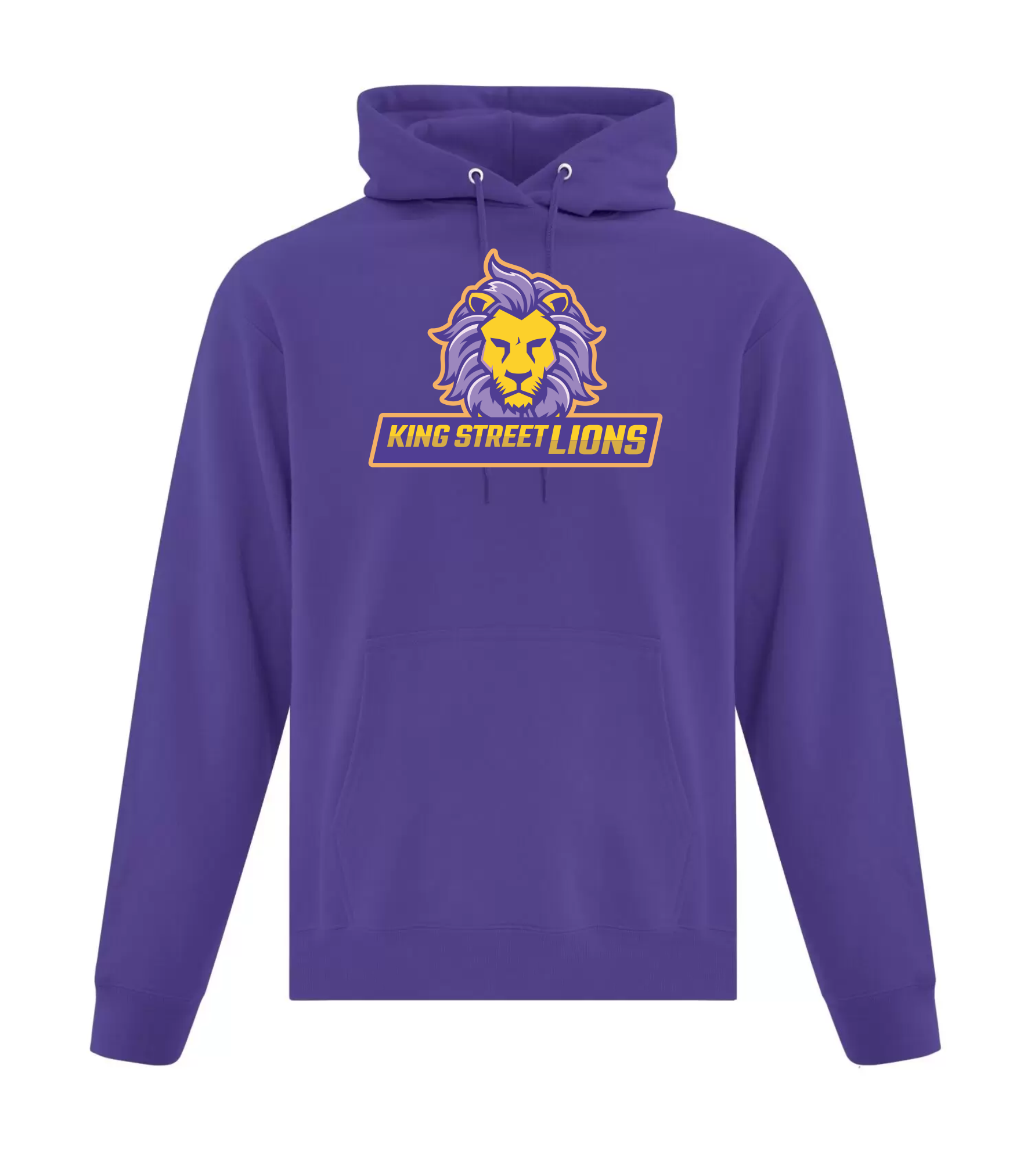 Purple Cotton Hoodie King Street School 2023 24 River Signs