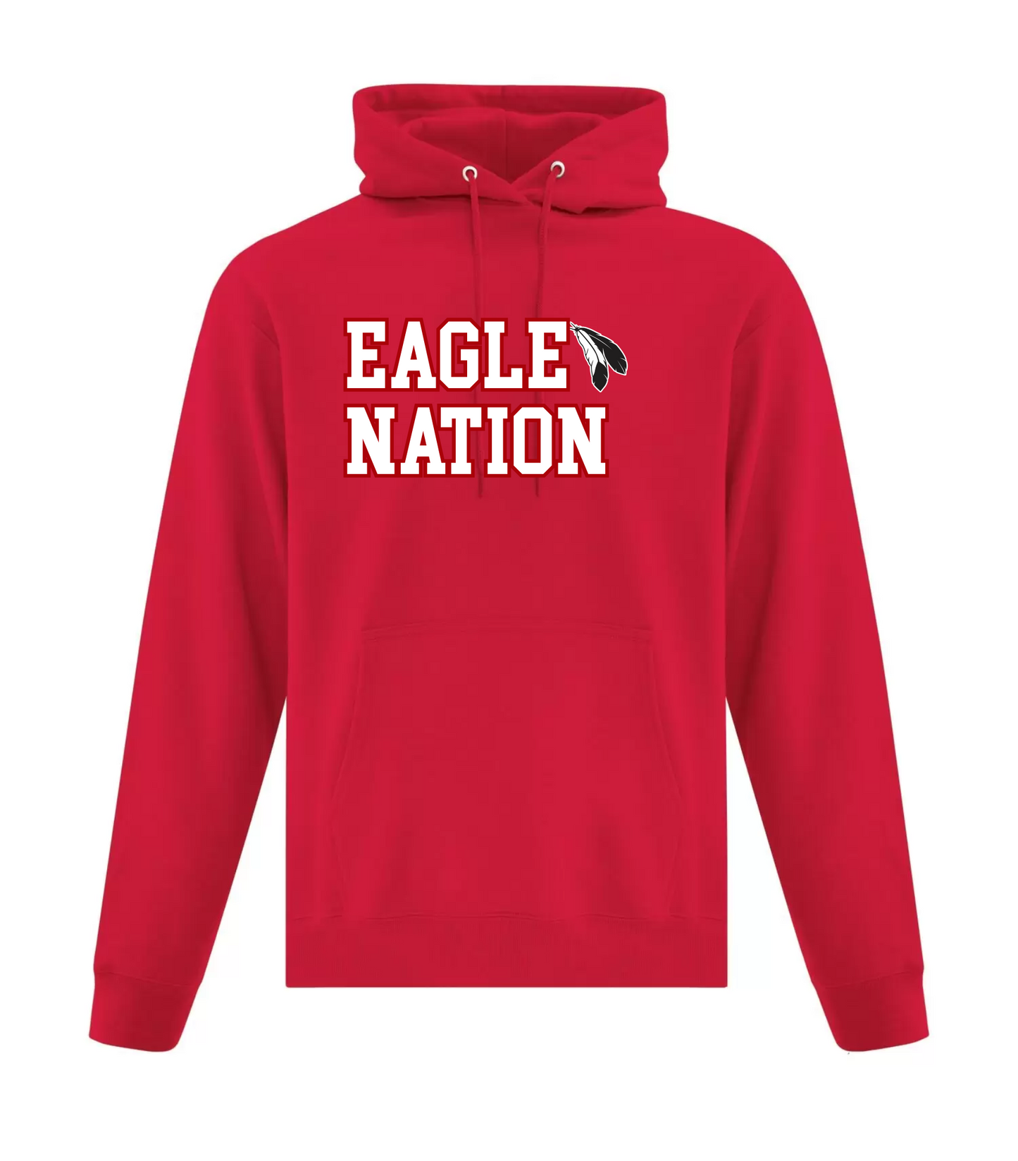 Cotton Hoodie - Red - Natoaganeg School 2023-24