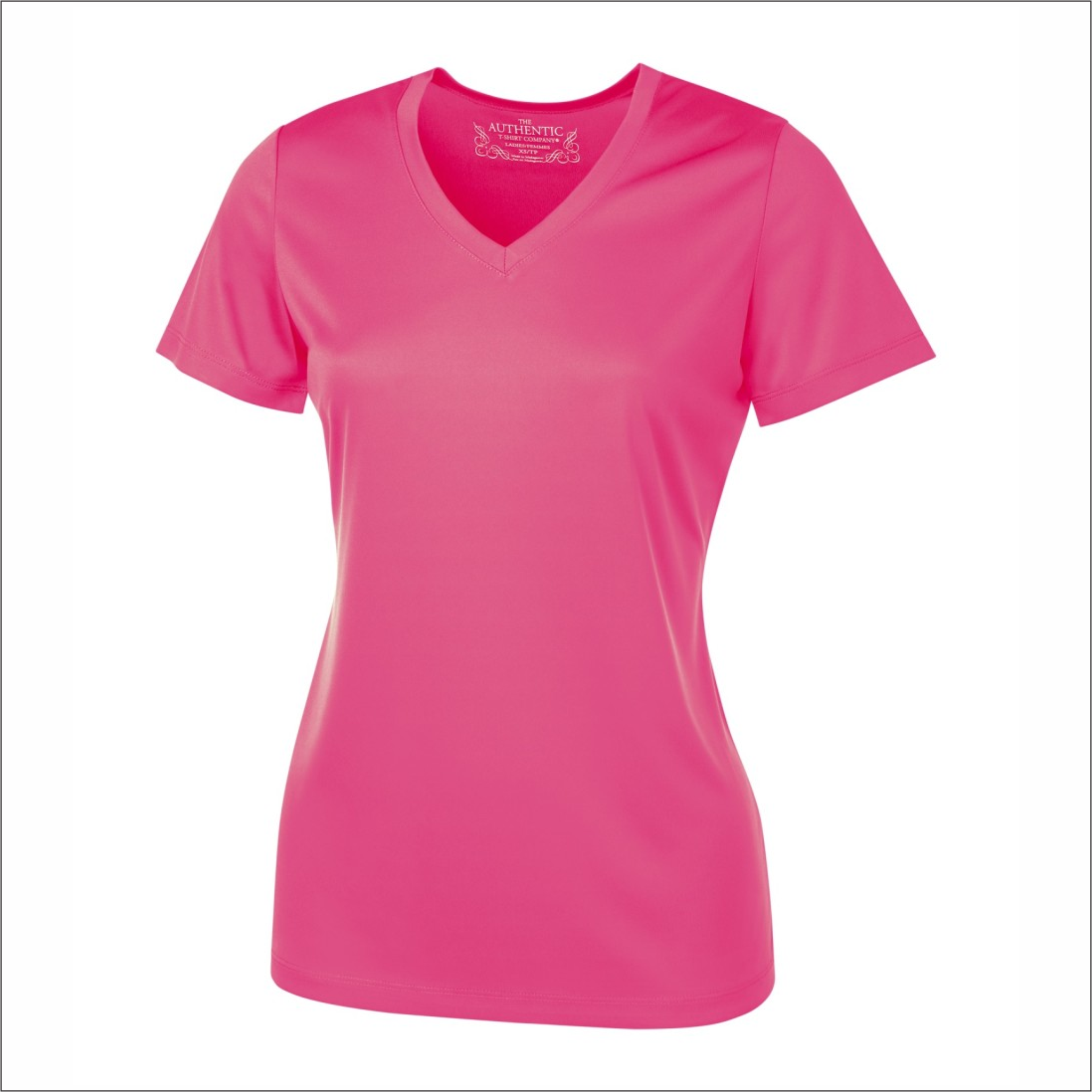 Ladies V-Neck T-Shirt - Polyester - ATC L3520