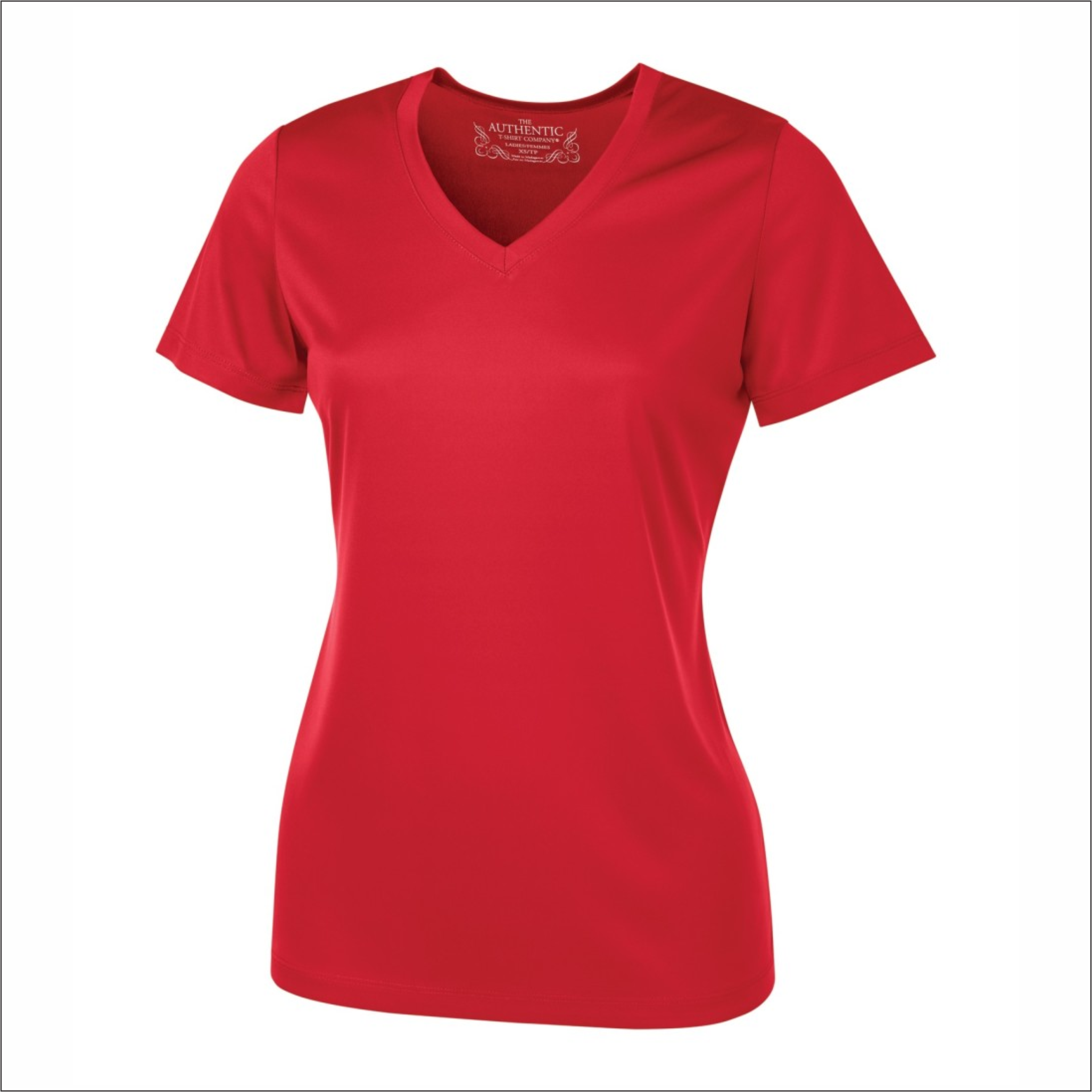 Ladies V-Neck T-Shirt - Polyester - ATC L3520