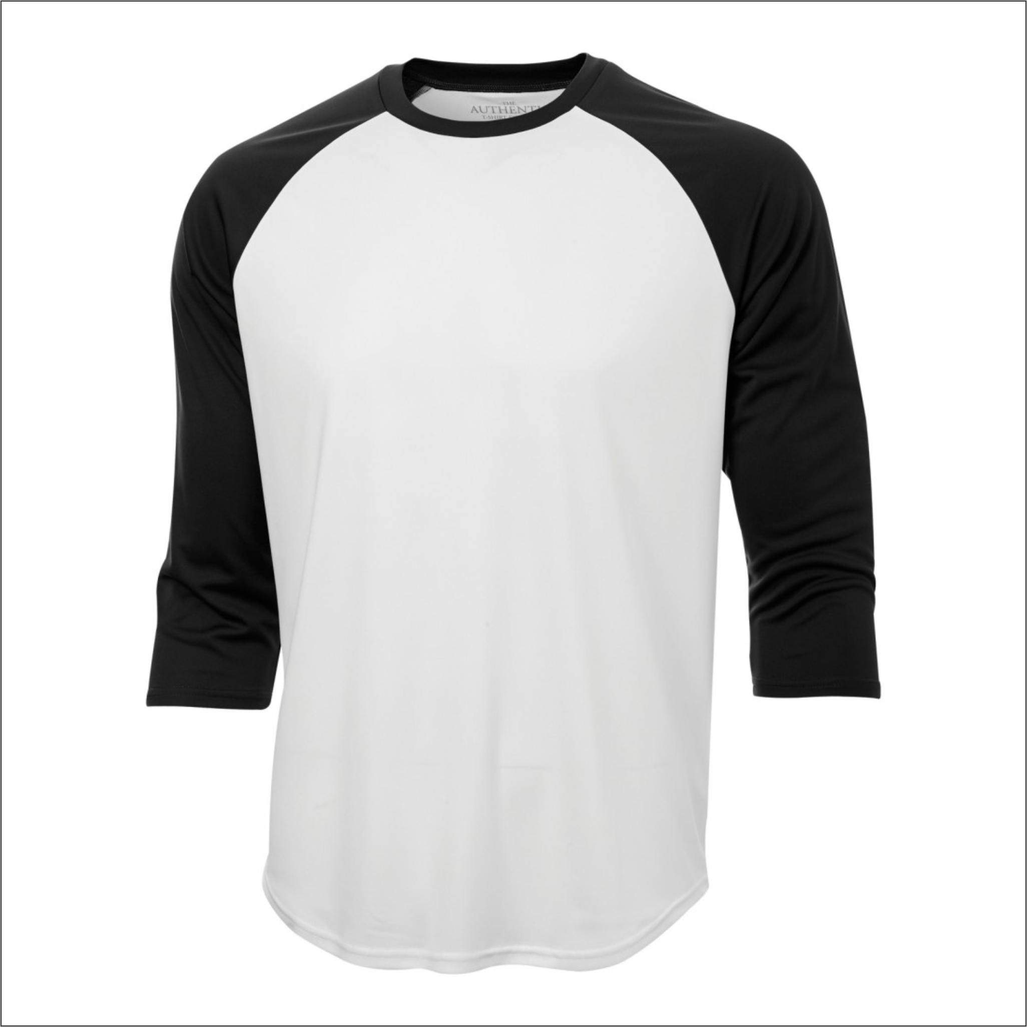 Adult Baseball Shirt White-Black