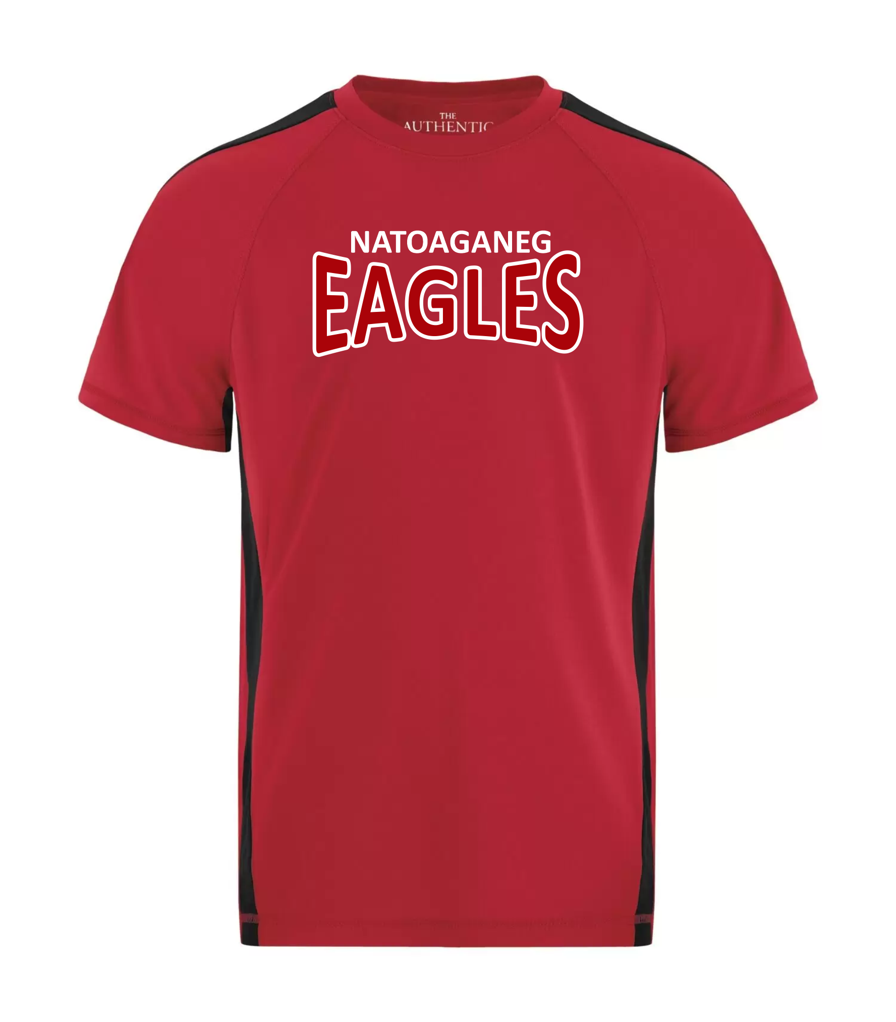 Red Two Tone T-Shirt - Natoaganeg School 2023-24