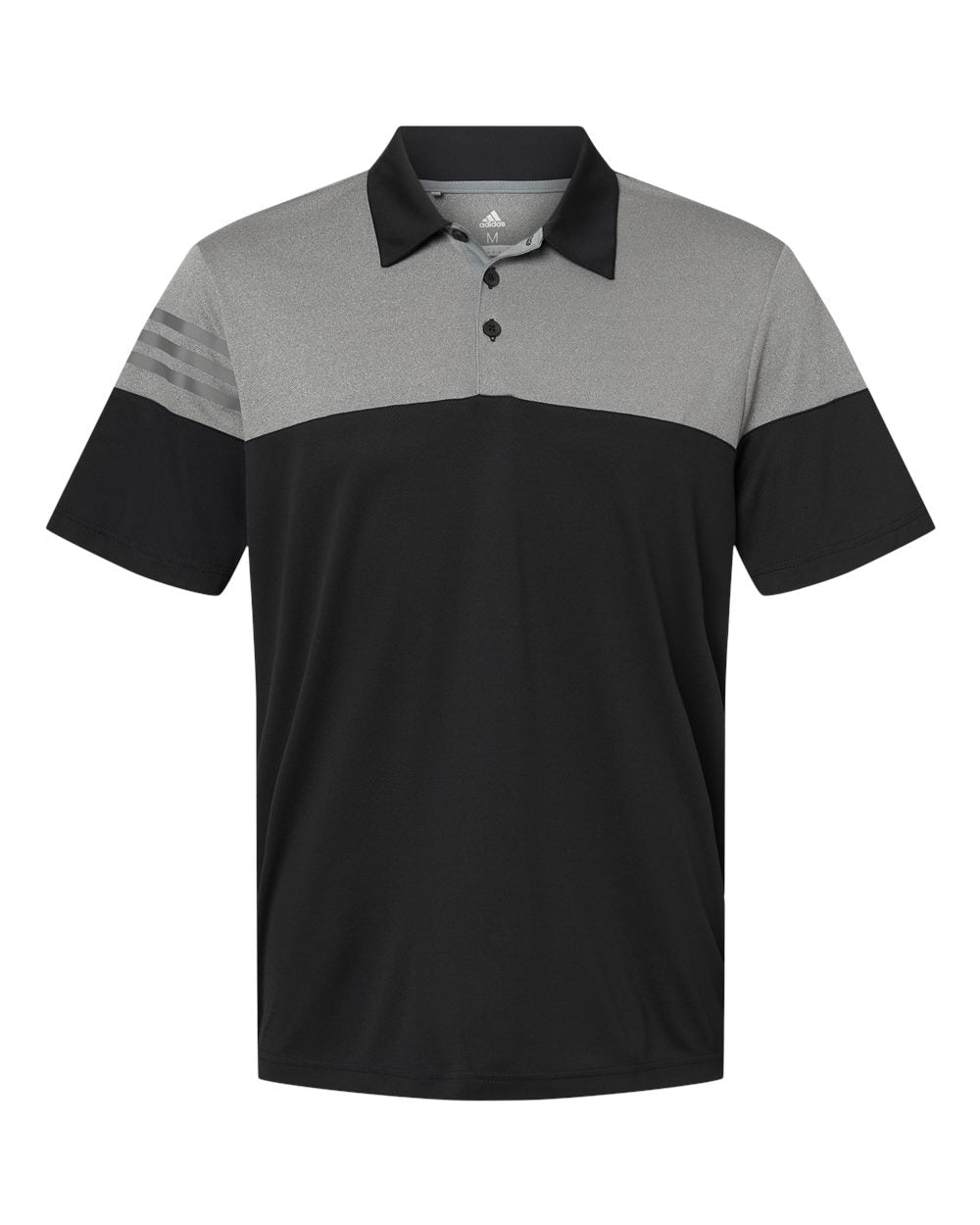 Heathered 3-Stripes Colorblocked Men’s Polo - Adidas A213