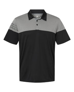 Heathered 3-Stripes Colorblocked Men’s Polo - Adidas A213