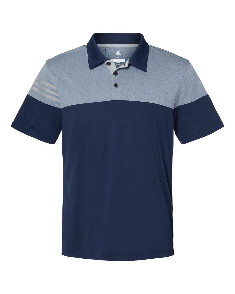 Heathered 3-Stripes Colorblocked Men’s Polo - Adidas A213