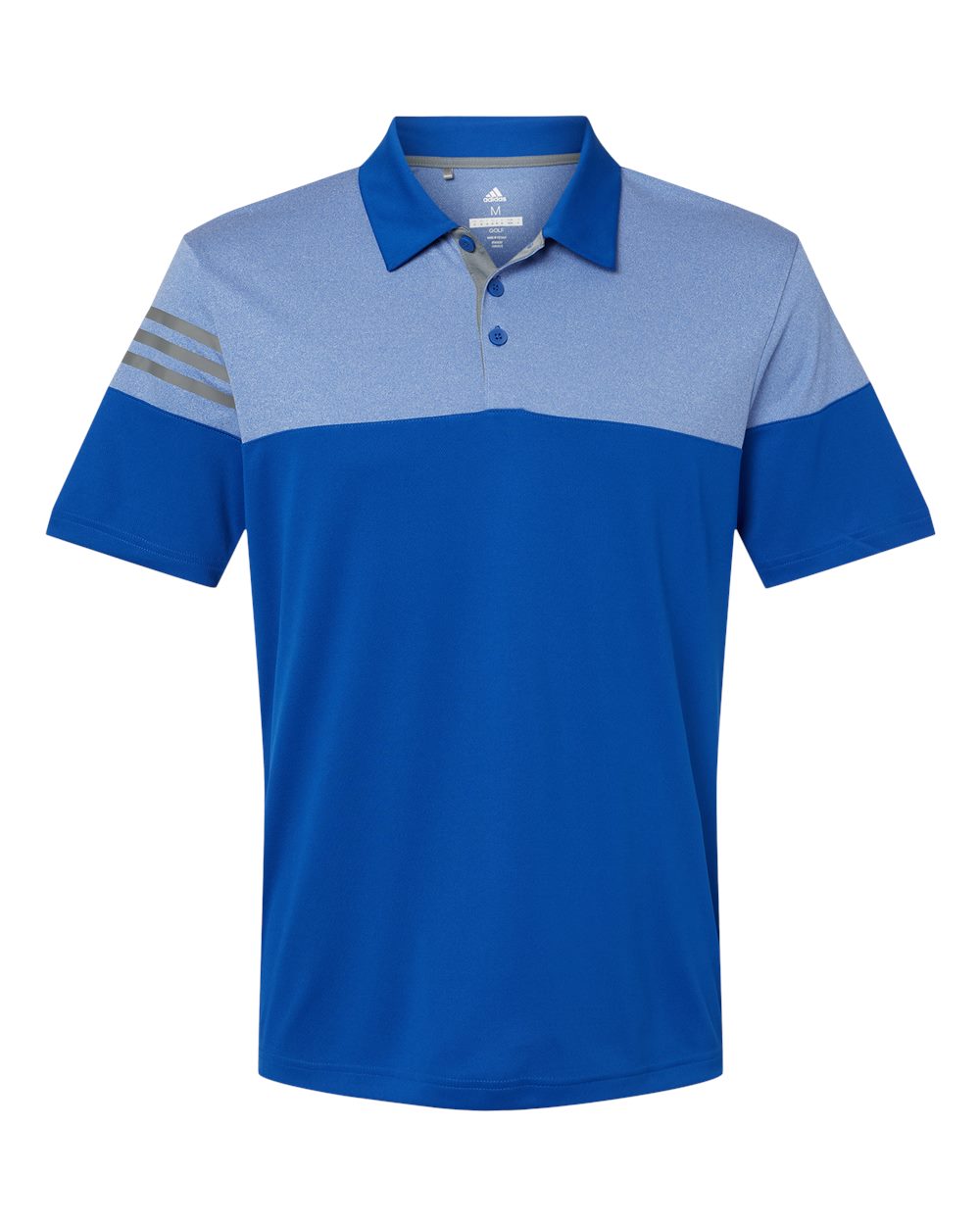 Heathered 3-Stripes Colorblocked Men’s Polo - Adidas A213