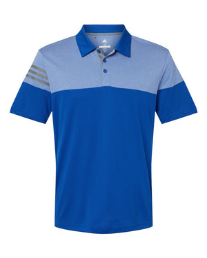 Heathered 3-Stripes Colorblocked Men’s Polo - Adidas A213